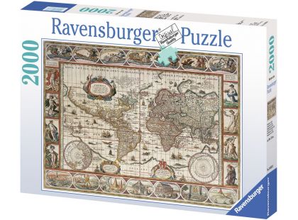 Ravensburger Puzzle Mapa světa 2000 dílků