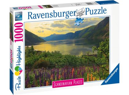 Ravensburger Puzzle 167432 Skandinávie Fjord v Norsku, 1000 dílků