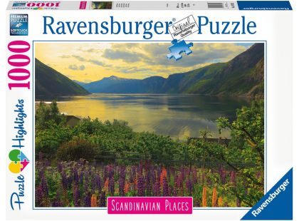 Ravensburger Puzzle 167432 Skandinávie Fjord v Norsku, 1000 dílků