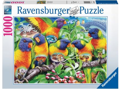 Ravensburger Puzzle 168156 Země papoušků 1000 dílků