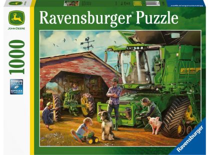 Ravensburger puzzle 168392 John Deere Na statku 1000 dílků
