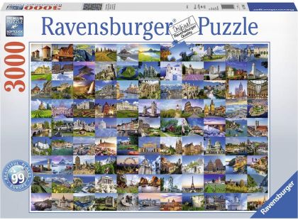 Ravensburger Puzzle 99 krásná místa 3000 dílků