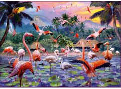 Ravensburger Puzzle Růžoví plameňáci 1000 dílků