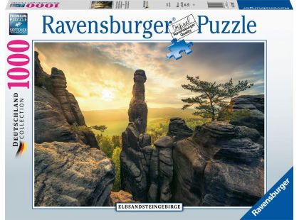 Ravensburger puzzle 170937 Labské Pískovce za rozbřesku 1000 dílků