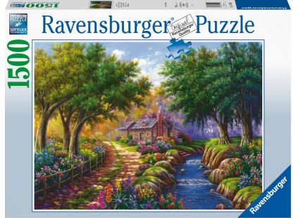 Ravensburger Puzzle Chata u řeky 1500 dílků