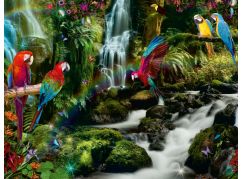 Ravensburger puzzle 171118 Barevný papoušek v džungli 2000 dílků