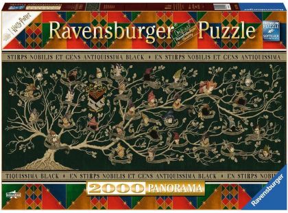 Ravensburger Puzzle panorama Harry Potter Rodokmen 2000 dílků