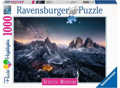 Ravensburger puzzle 173181 Dechberoucí hory: Dolomitské věže, Itálie 1000 dílků