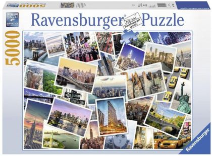 Ravensburger Puzzle 174331 NY City nikdy nespí 5000 dílků