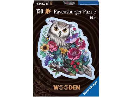 Ravensburger Puzzle dřevěné Tajemná sova 150 dílků