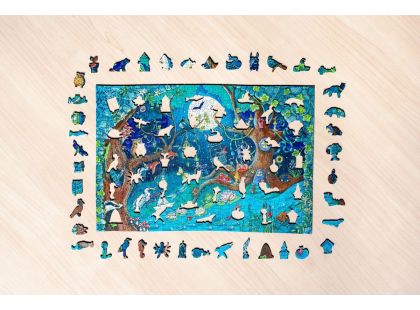 Ravensburger Puzzle dřevěné Kouzelný les 500 dílků