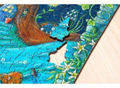 Ravensburger Puzzle dřevěné Kouzelný les 500 dílků