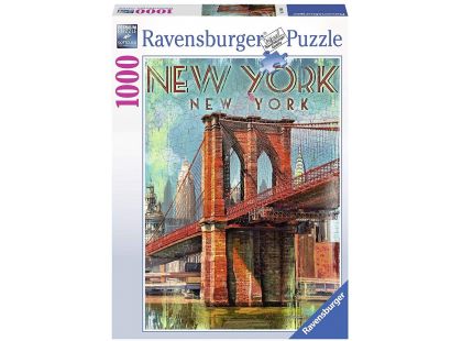 Ravensburger Puzzle 198351 Retro New York 1000 dílků