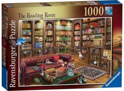 Ravensburger Puzzle Útulná knihovna 1000 dílků