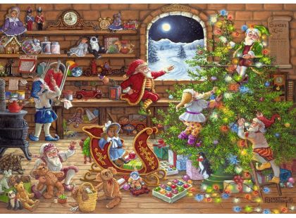 Ravensburger Puzzle 198825 Odpočítávání Vánoc 1000 dílků