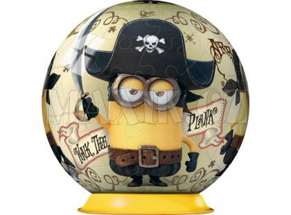 Ravensburger Puzzle 3D Mimoňové Movie Puzzleball 54 dílků - Mimoň pirát