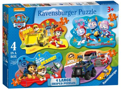 Ravensburger Puzzle 69347 Tlapková Patrola 4 v 1 tvarové puzzle