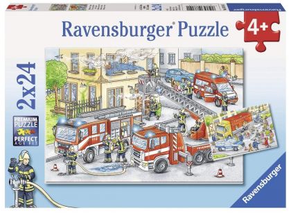 Ravensburger Puzzle Hasiči 2 x 24 dílků