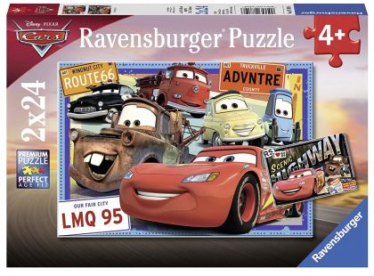 Ravensburger Puzzle 78196 Disney Auta 2x24 dílků