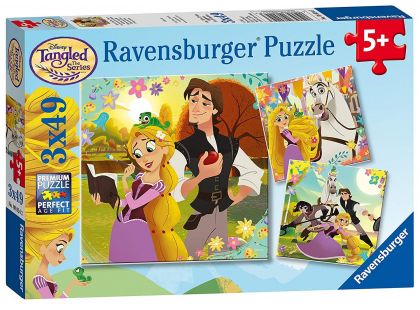 Ravensburger Puzzle 80243 Disney Na Vlásku 3x49 dílků