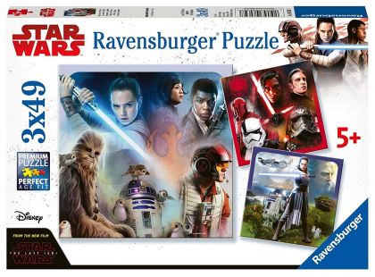 Ravensburger Puzzle 80397 Disney Star Wars Epizoda VIII 3x49 dílků