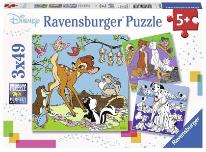 Ravensburger Puzzle 80434 Disney kamarádi 3x49 dílků