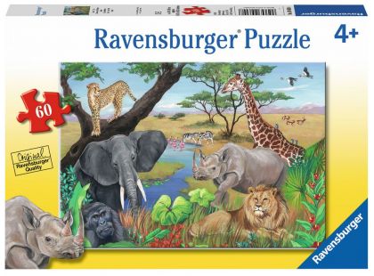 Ravensburger Puzzle 96008 Safari zvířata 60 dílků