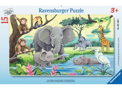 Ravensburger puzzle Africká zvířata 15 dílků