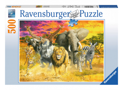 Ravensburger puzzle Africká zvířata 500 dílků