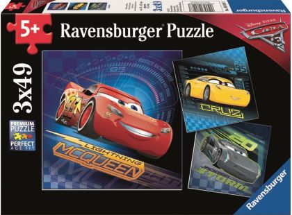 Ravensburger puzzle Disney Auta 3 motiv II - 49 dílků