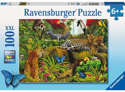 Ravensburger puzzle Divoká džungle 100 dílků