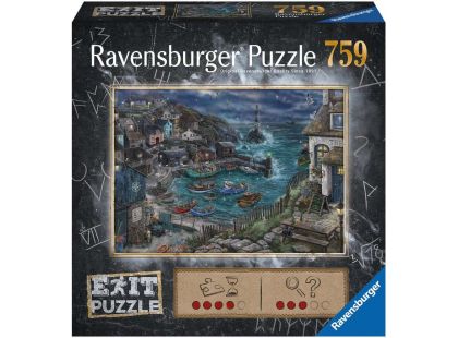 Ravensburger Puzzle Exit puzzle Maják u přístavu 759 dílků - Poškozený obal