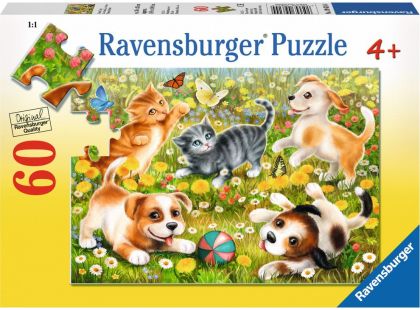 Ravensburger puzzle Kočky a psi 60 dílků