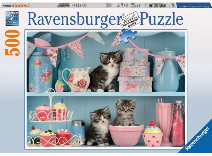 Ravensburger Puzzle Kočky v kredenci 500 dílků