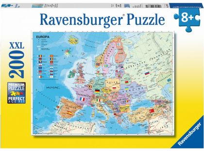 Ravensburger Puzzle Mapa světa 200 dílků