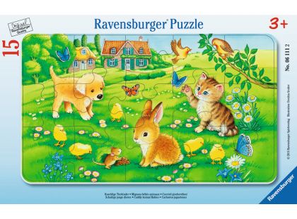 Ravensburger puzzle Miloučká mláďata 15 dílků