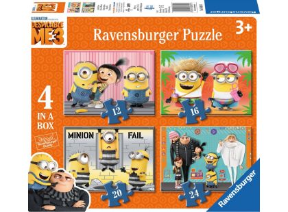 Ravensburger puzzle Mimoňové: Já Padouch 3 - 12,16,20,24 dílků
