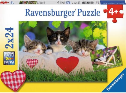 Ravensburger puzzle Ospalá koťátka 24 dílků