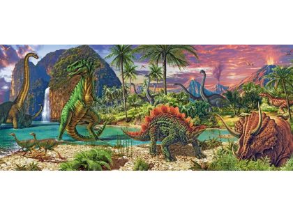 Ravensburger Puzzle Panorama V zemi dinosaurů 200 dílků
