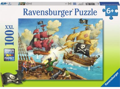 Ravensburger puzzle Pirátská loď 100 dílků