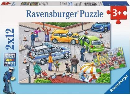 Ravensburger Puzzle Policie a hasiči 2x12 dílků