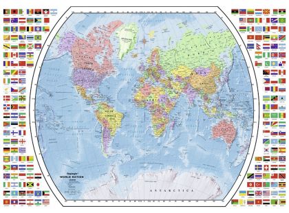 Ravensburger Puzzle Politická mapa světa 1000dílků