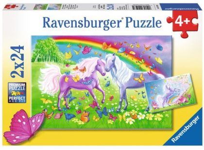 Ravensburger Puzzle Premium Koně 2x24 dílků