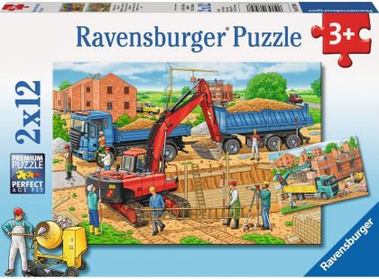 Ravensburger Puzzle Stavba domu 2 x 12 dílků