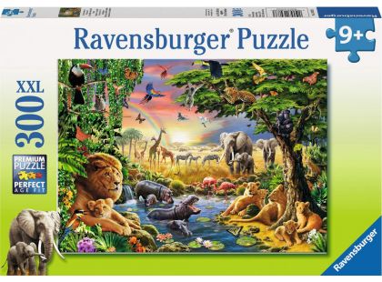 Ravensburger Puzzle Večerní slunce u vodní tůně 300 dílků