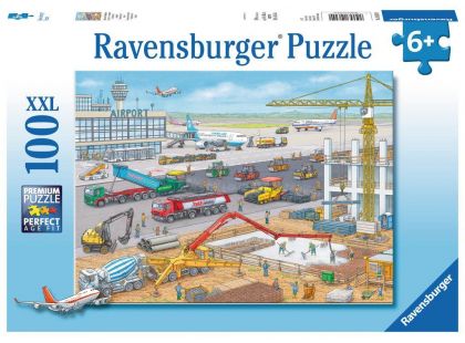 Ravensburger Puzzle Stavba na letišti 100 XXL dílků