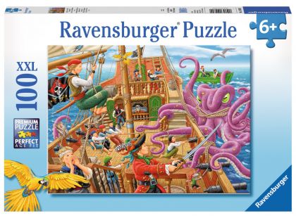 Ravensburger Puzzle XXL Dobrodružství na pirátské lodi 100 dílků
