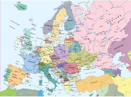 Ravensburger Puzzle XXL Mapa Evropy 300 dílků