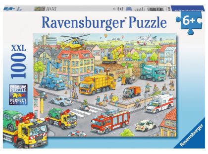 Ravensburger Puzzle Vozidla ve městě 100 XXL dílků