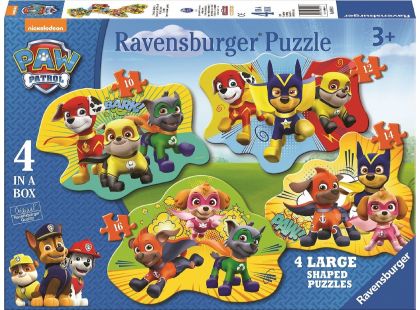 Ravensburger Tlapková Patrola 4 v 1 tvary puzzle